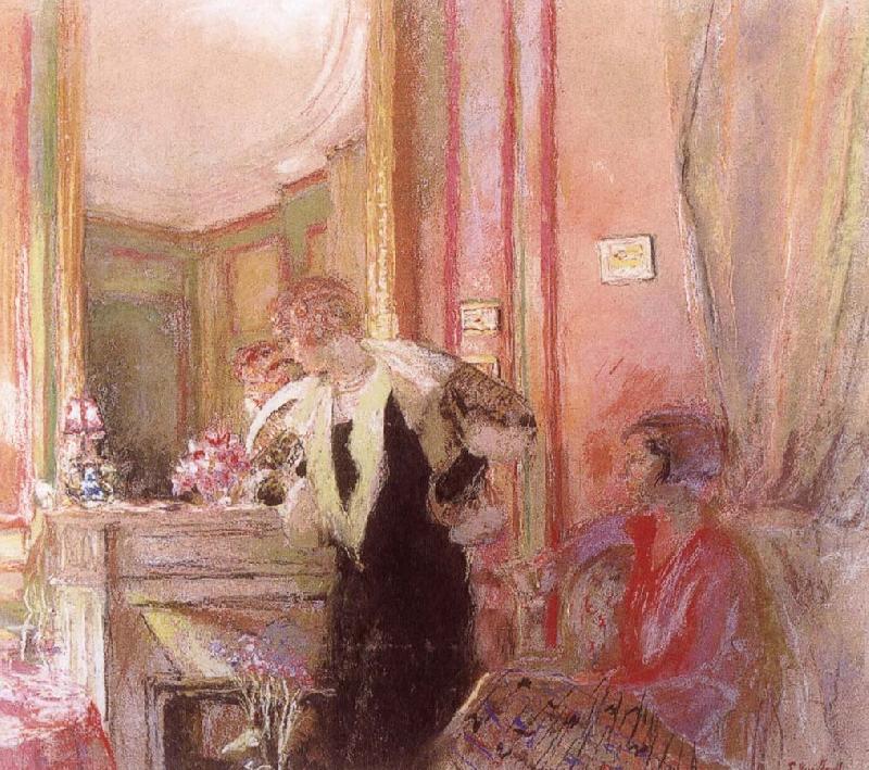 Edouard Vuillard Before the fireplace china oil painting image